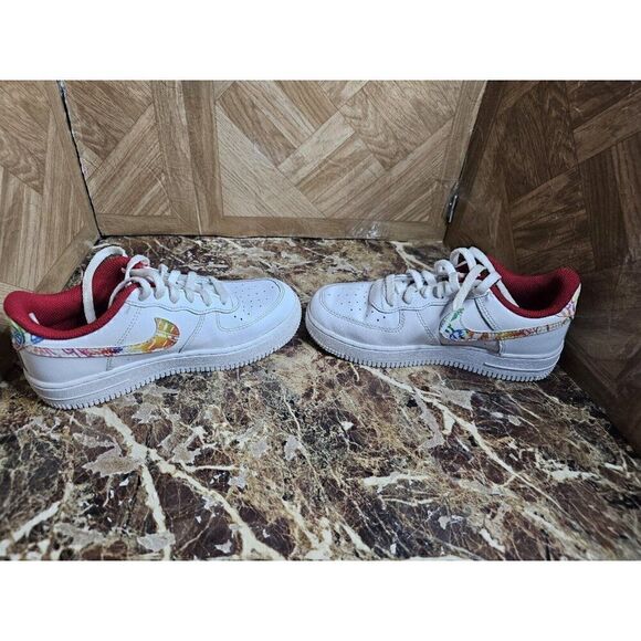 Nike Air Force 1 Chinese New Year Size 1y White/Multi-Color CU2981-191 - Picture 3 of 11